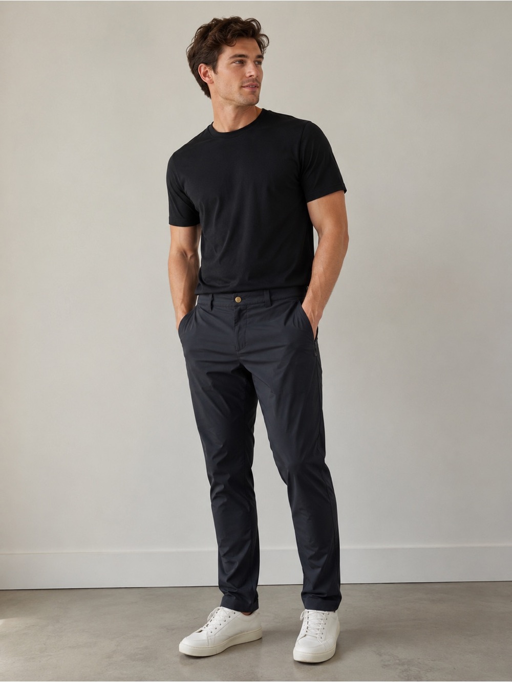 lululemon athletica Men's Black Slim Chinos